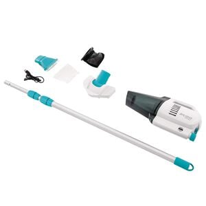 INTEX Aspirapiscine e spa ricaricabile Bianco e azzurro PVC