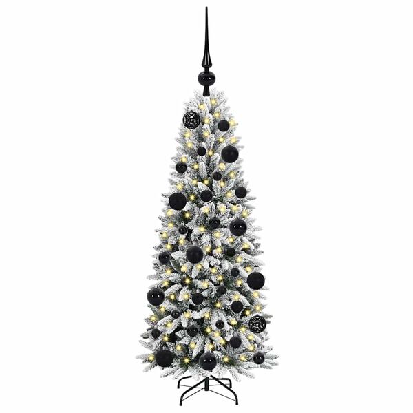 vidaXL Albero di Natale artificiale con 150 LED Bianco 120 cm