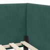 vidaXL Cornice del letto ad angolo Verde Scuro 80 cm x 200 cm
