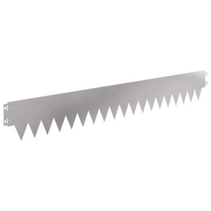 vidaXL Bordura per Prato 20 pcs 103 x 15 cm metallo Argento
