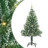 vidaXL Albero di Natale Artificiale Imbiancato con Luci LED 150 cm