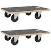 vidaXL Pedane di Trasporto 2 pz Rettangolari 50x35x11,5 cm 250 kg