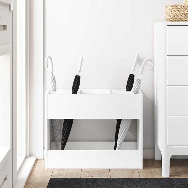 vidaXL Supporto per Ombrellone Bianco 65 x 24 x 50 cm