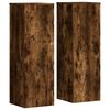 vidaXL Supporti per Piante 2 pz Rovere 33x33x100 cm Legno Multistrato