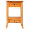 vidaXL Tavolo consolle con cassetto Naturale 50,5 x 30 x 75,5 cm