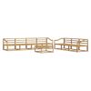 vidaXL Set di divani da esterno 8 pz Bianco