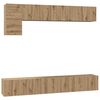 vidaXL Set mobile TV 5 pcs Rovere artigianale Legno multistrato