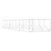 vidaXL Cuccia per Cani da Esterno Argento 4x16x2 m in Acciaio Zincato