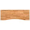 vidaXL Piano Scrivania Marrone Chiaro 140x60x2,5 cm in Rovere Massello