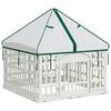vidaXL Pannello per cani a 4 sezioni con tetto 88 x 88 x 112 cm Bianco