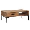 vidaXL Tavolino da Salotto 90x50x35 cm in Legno Massello di Pino