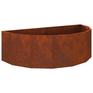 vidaXL Fioriera Ruggine 120 x 60 x 35 cm