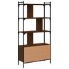 vidaXL Libreria Ante Rovere Marrone 76,5x30x154,5 cm Legno Multistrato