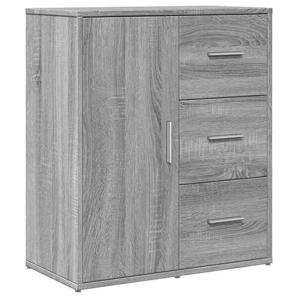 vidaXL Credenza Grigio Sonoma 60x31x70cm in Legno Multistrato