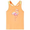 Canotta da Bambina Arancione Brillante 104