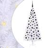 vidaXL Albero di Natale artificiale Bianco 180 cm PVC e Acciaio
