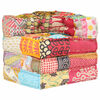 vidaXL Pouf Modulare in Tessuto Patchwork