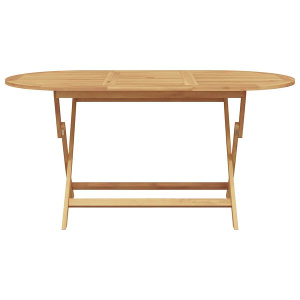 vidaXL Set da Pranzo per Giardino 7 pcs Marrone Legno di teak solido