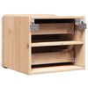 vidaXL Comodino 2 pcs Naturale 39 x 34 x 33 cm Legno di pino massello