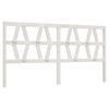 vidaXL Testiera per Letto Bianca 186x4x100cm in Legno Massello di Pino