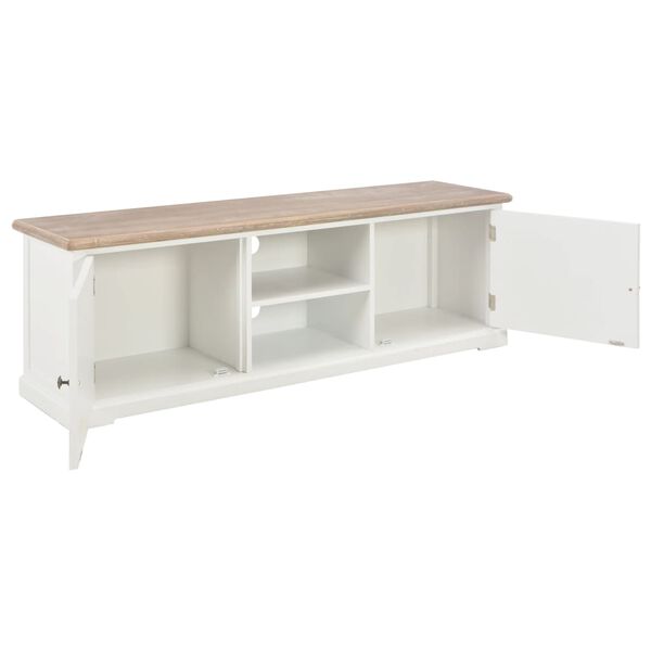 vidaXL Mobile TV Bianco 120x30x40 cm in Legno