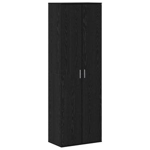 vidaXL Alto mobile 60 x 35 x 180 cm Legno ingegnerizzato Rovere nero