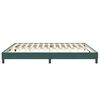 vidaXL Letto a Molle senza Materasso Verde Scuro 200x210 cm Velluto