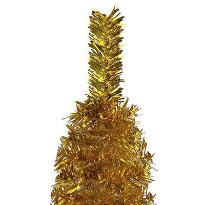 vidaXL Albero di Natale Sottile Oro 120 cm