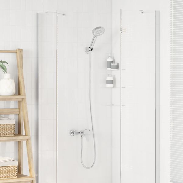vidaXL Set di doccia con soffione Cromo G 1 / 2 pollici Ottone