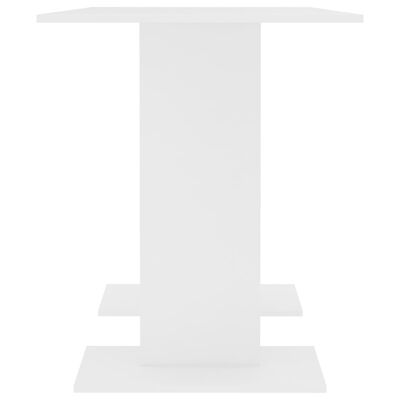 vidaXL Tavolo da Pranzo Bianco 110x60x75 cm in Legno Multistrato