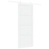 vidaXL Porta scorrevole 93 x 232 cm Legno ingegnerizzato Bianco