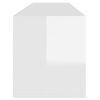 vidaXL Mobile TV Bianco Lucido 120x30x40,5 cm in Truciolato