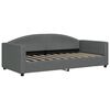 vidaXL Letto da Giorno Grigio Scuro 90x190 cm in Tessuto