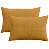 vidaXL Federa 2 pcs ALMELO Giallo 50 x 80 cm corduroy