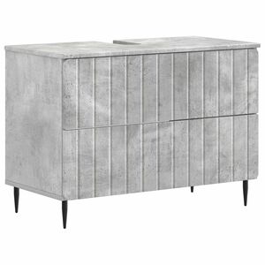 vidaXL Armadio per Lavabo da Bagno ZWOLLE Grigio Cemento