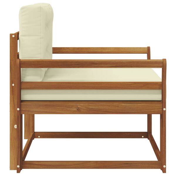 vidaXL Divano centrale per esterno Legno di Acacia Massello Naturale