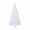 vidaXL Albero di Natale artificiale Bianco 210 cm PVC e Acciaio