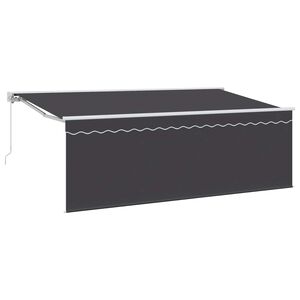 vidaXL Tenda retrattile Antracite 400 x 200 cm Poliestere e Alluminio