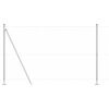 vidaXL Recinzione con pali. Argento 1.6 x 100 m