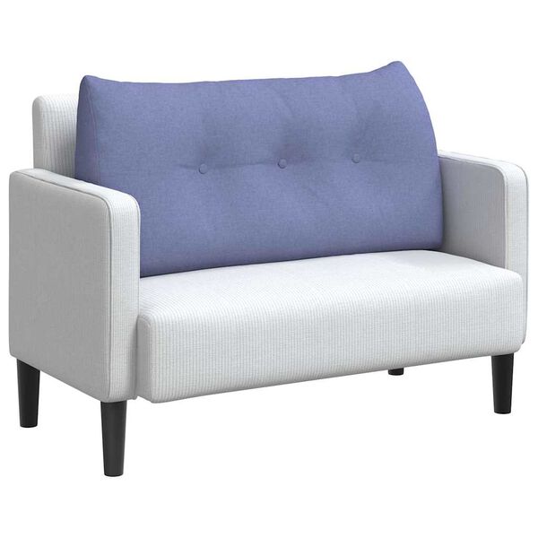 vidaXL Cuscino per Schiena Blu jeans 100 x 24 x 50 cm Tessuto