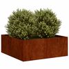 vidaXL Fioriera Arrugginita 80x80x30 cm in Acciaio Corten
