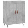 vidaXL Credenza Grigio Cemento 69,5x34x180 cm in Legno Multistrato