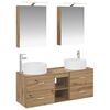 vidaXL Set di mobili per il bagno 5 pcs Rovere Artigianale