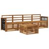 vidaXL Set di divani da esterno 5 pcs Naturale