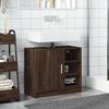 vidaXL Mobile Lavabo Rovere Fumo 63x29x55 cm in Truciolare