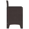 vidaXL Sedia da Giardino 2 pcs Marrone 53 x 49 x 85 cm PP