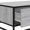 vidaXL Tavolino Grigio Sonoma 90x57x35 cm Legno Multistrato e Metallo