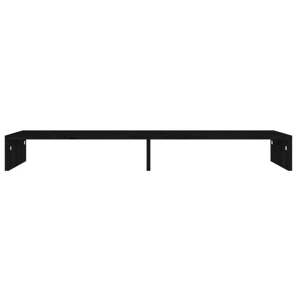vidaXL Supporto per Monitor Nero 110x23,5x9 cm Legno Multistrato