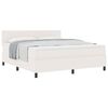 vidaXL Letto a molle Crema e Bianco 203 x 180 x 88 cm