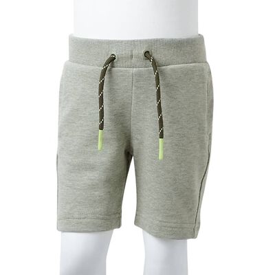 Pantaloncini per Bambini con Coulisse Cachi Chiaro Mélange 116